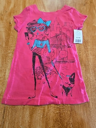 Pink Route 66 Shirt, 4T G