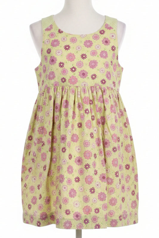 Green/Purple Flower Bonnie Jean Dress, 6 G