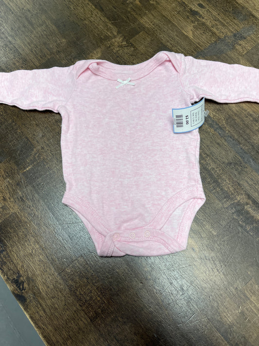 Pink HB Longsleeve Onesie, 0-3M G