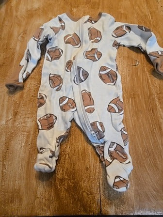Brown Wonder nation Football sleeper, NB B