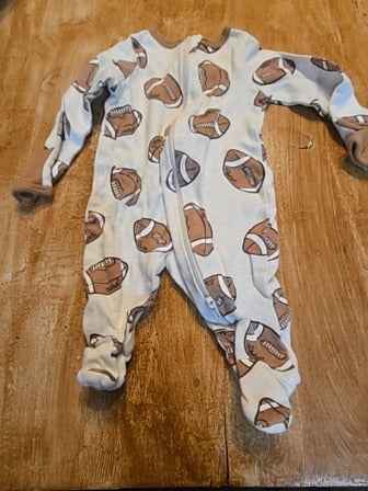 Brown Wonder nation Football sleeper, NB B