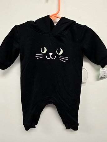 Black Kitty Cat & Jack Pant One Piece, NB G
