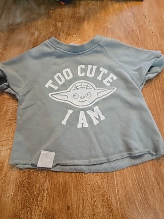 Green Star wars Too cute i am 2 piece outfit, 12M B