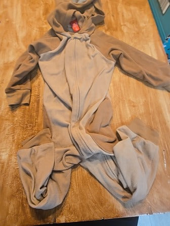 Brown Jammies For Your Families Reindoor one piece pj, 5T B