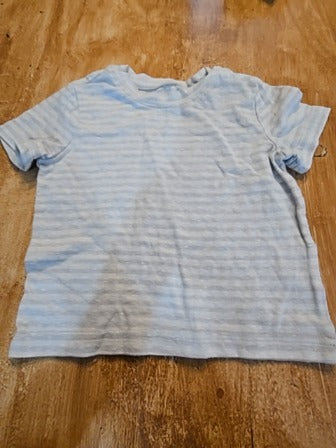Grey/white stripe Jumping beans Shirt, 12M B