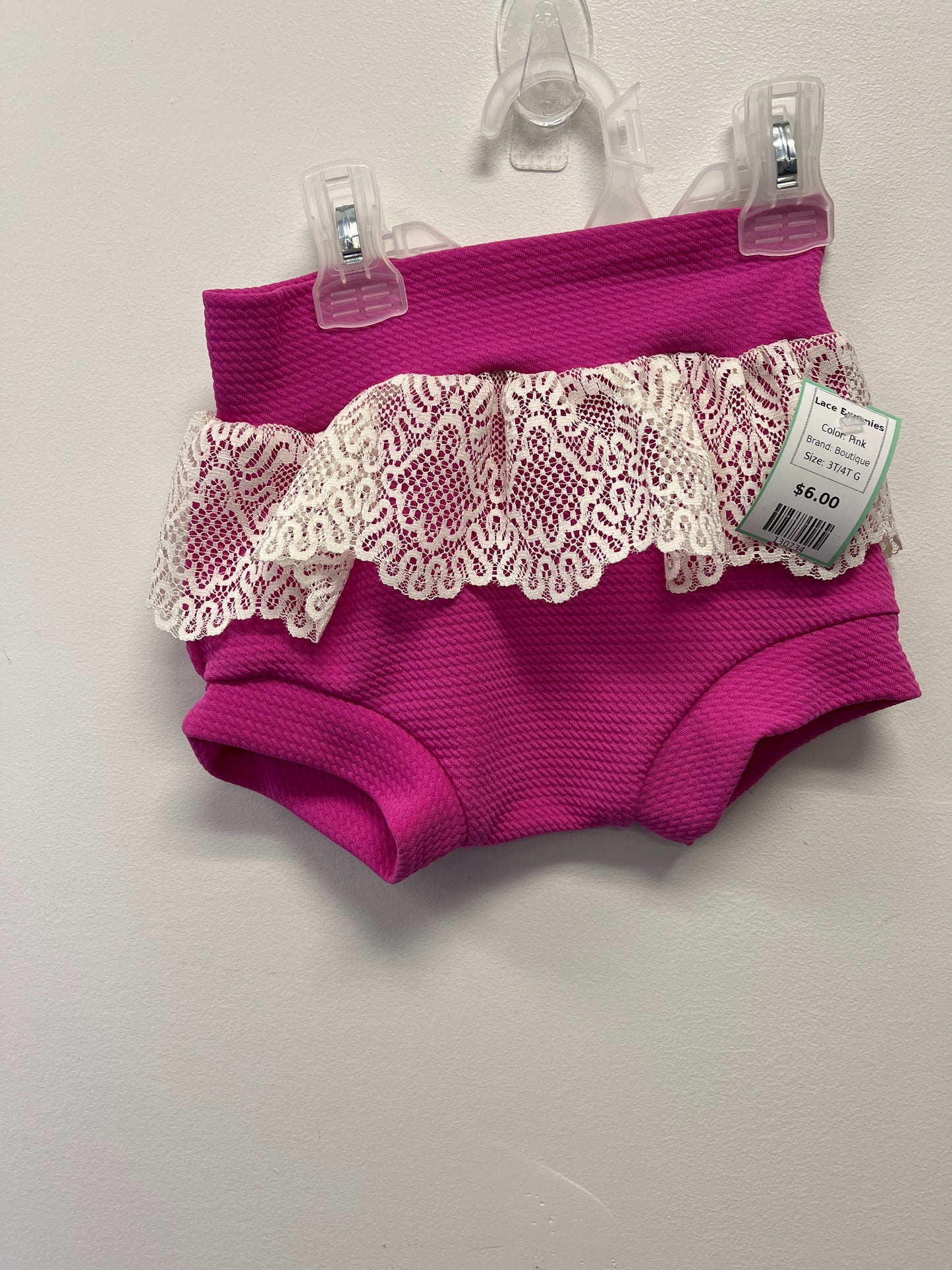 Pink Boutique Lace Bummies, 3T/4T G