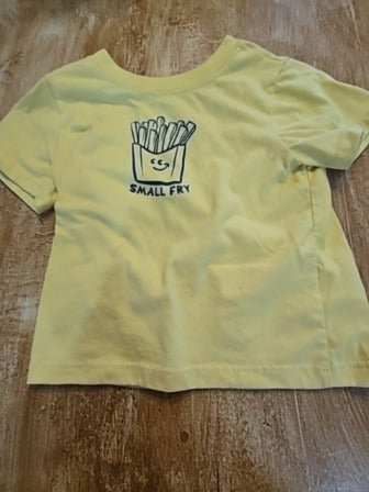 Yellow Wonder nation Small fry shirt, 12M B