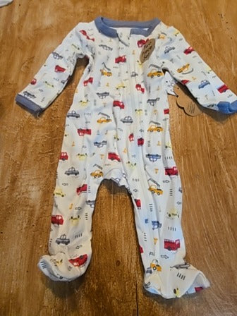 White Baby essential Cars sleeper, NB B