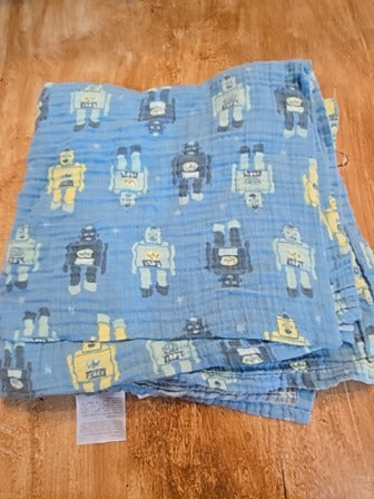 Blue Aden + Anais Robot blanket