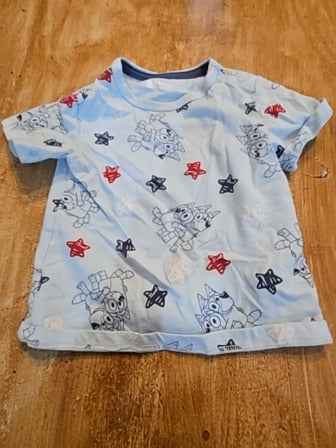 Blue Bluey Bluey shirt, 12M B