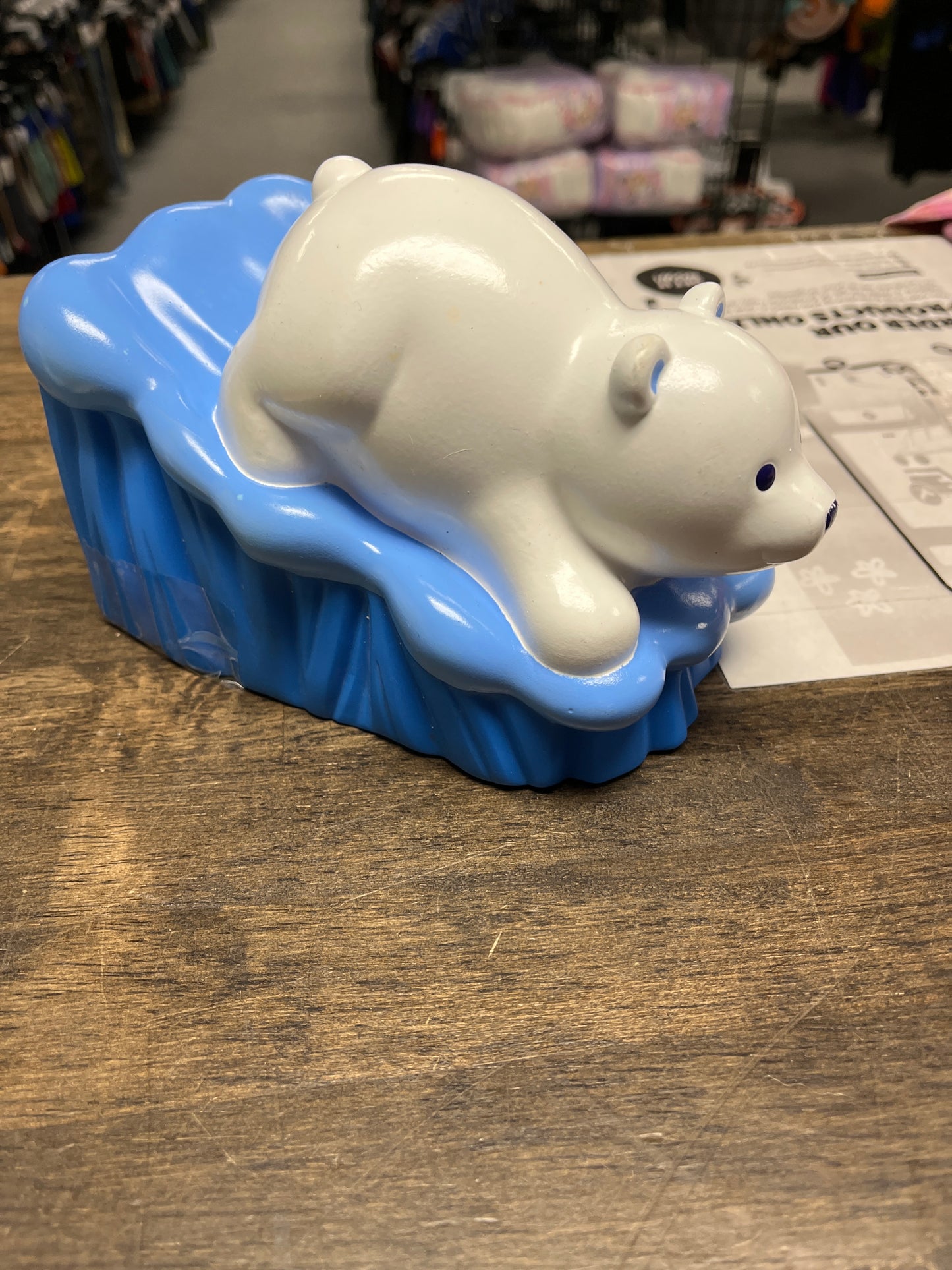 Blue/White Polar Bear Cosco Water Spout Cover