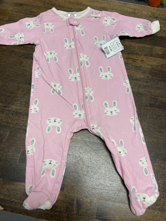 Pink/White Bunny Gerber Sleeper, 3M G