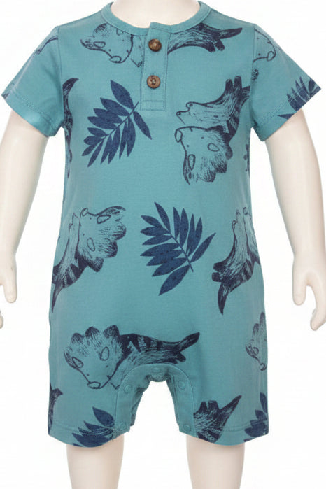 Blue w/ dinosaurs Just one you One piece, 9M B