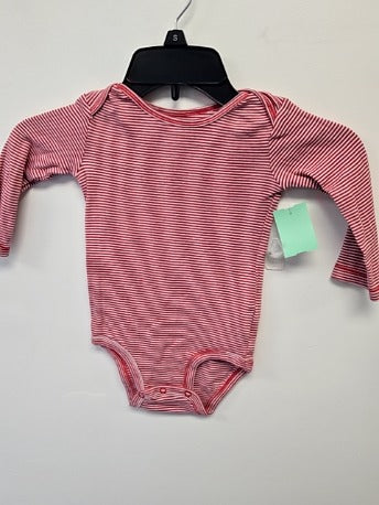 Red/White Striped Carters Longsleeve Onesie, 18M B