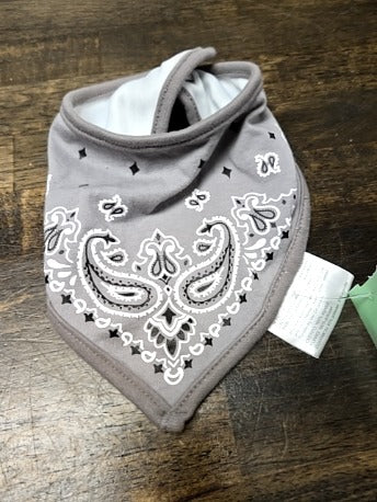 Grey Bandana Hipsterkid Bib