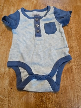 Blue/grey Cat & Jack Onesie, NB B