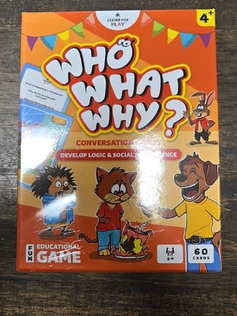 Clever Fox Play Who What Why? Conversation Cards