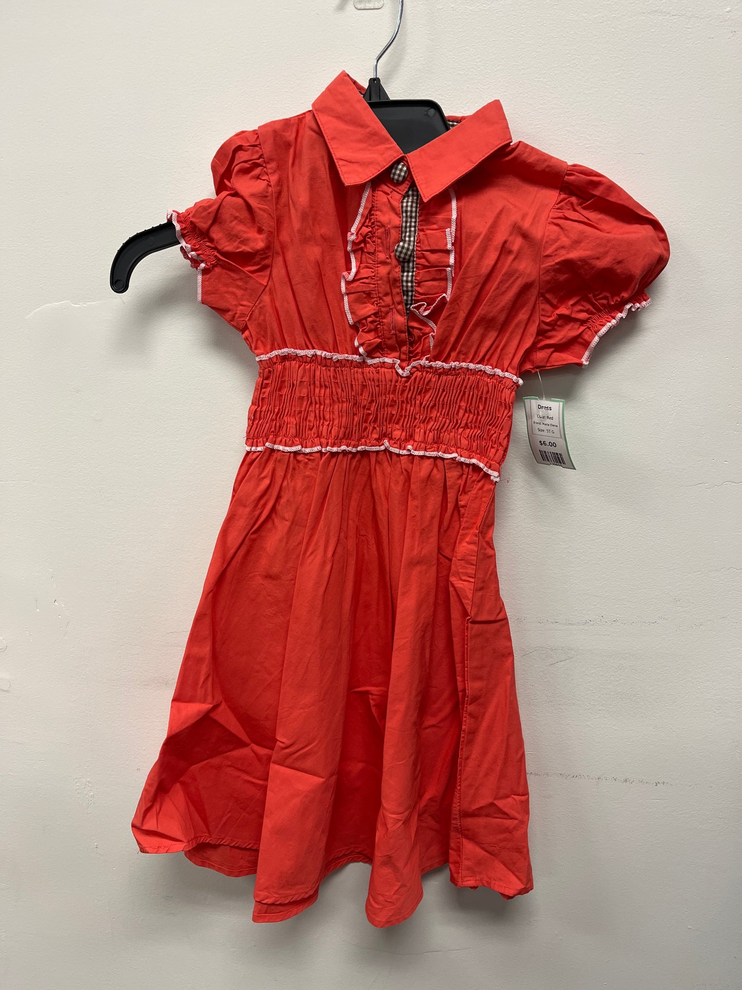 Red Maria Elena Dress, 5T G