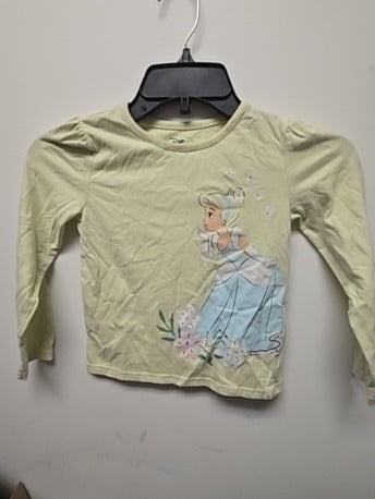 Yellow Disney Princess LS shirt, 5T G