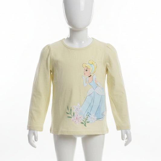 Yellow Disney Princess LS shirt, 5T G