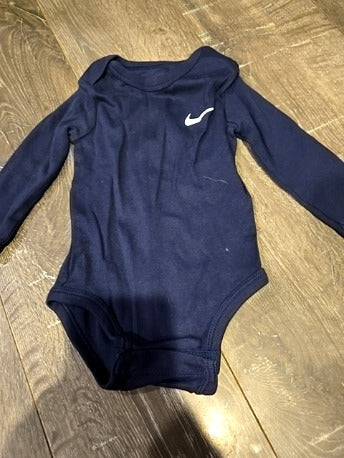 Blue Nike Longsleeve onesie, 9M B