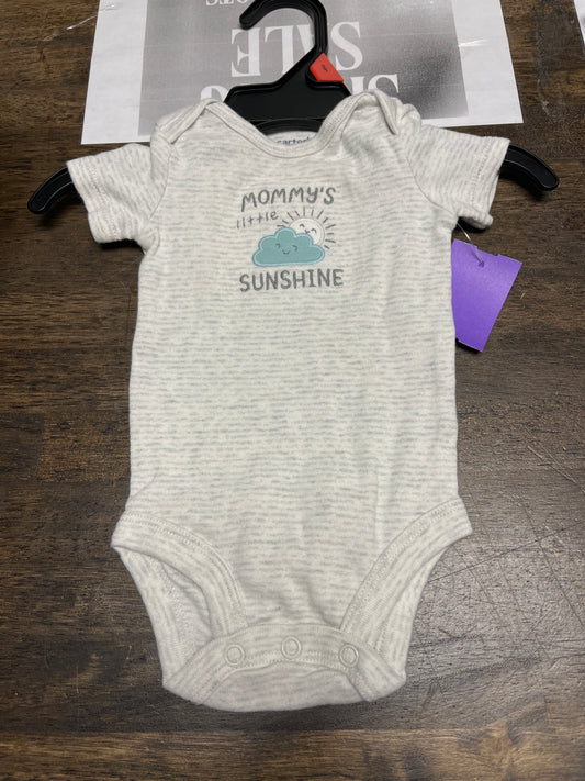 Grey Mommy's Little Sunshine Carters Onesie, 3M B
