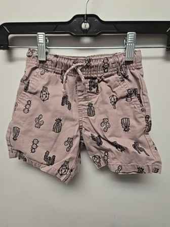Pink Cat & Jack Cactus Shorts, 2T B