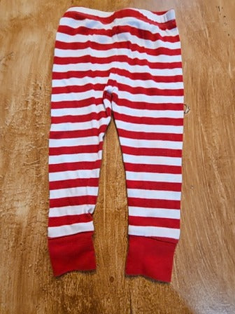 Red/white/green Simple joy Santas helper 2 piece pjs, 12M B