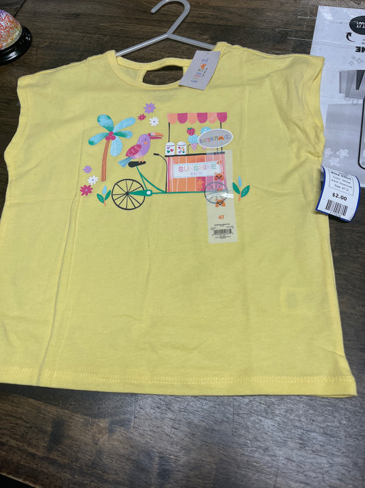 Yellow Garanimals Bike Shirt, 4T G
