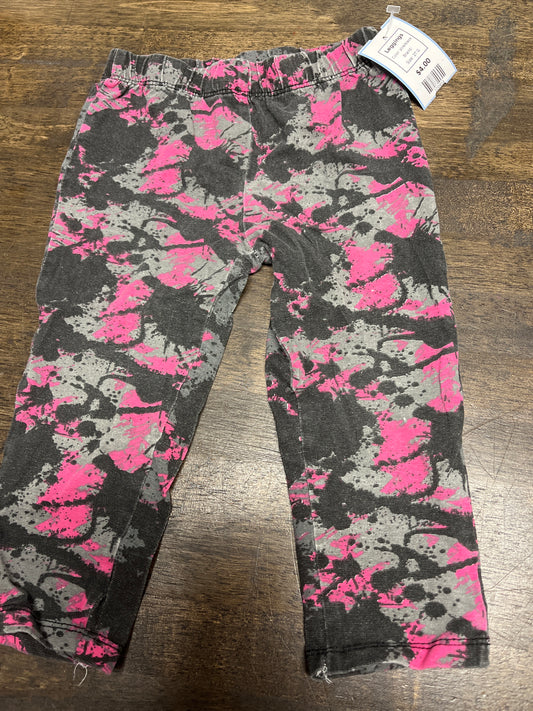 pink/black  Leggings, 2T G