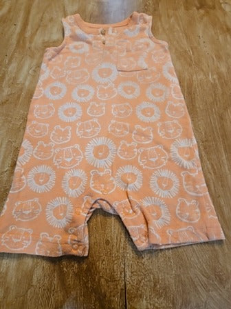 Coral Garanimals Lion one piece, 18M B