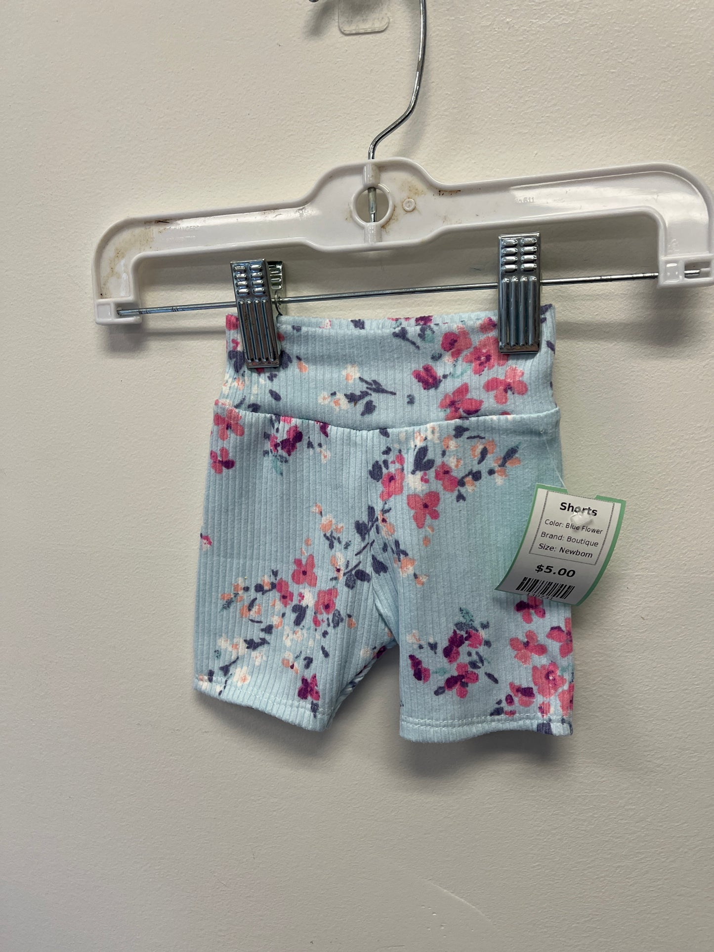 Blue Flower Boutique Shorts, Newborn