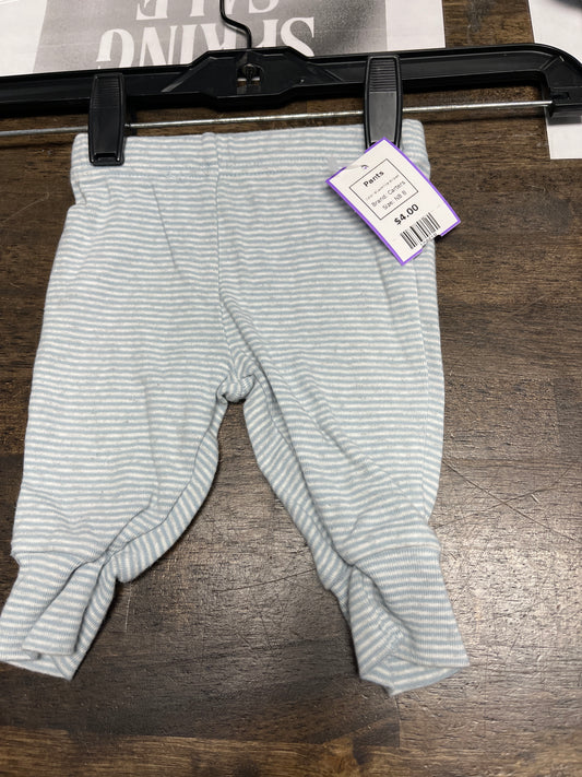 Blue/White Striped Carters Pants, NB B