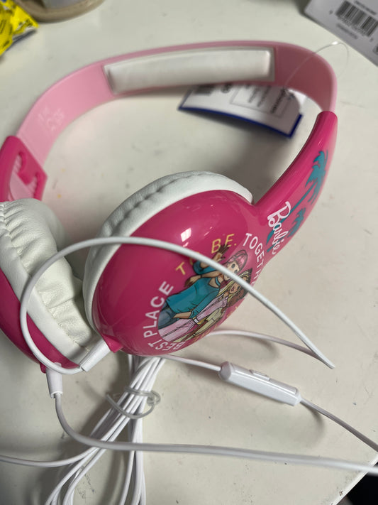 pink/white Barbie Headphones