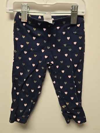 Blue with hearts Carters Pants, 9M G