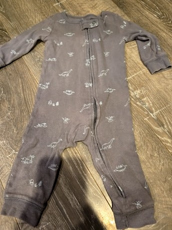 Grey Carters One Piece Pjs, 9M B