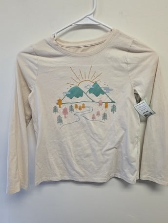 Cream Mountain Cat & Jack Longsleeve Shirt, 8 G