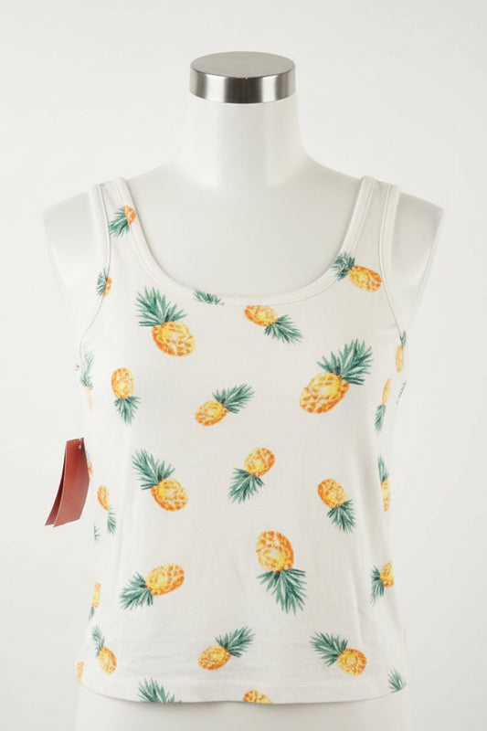 Tan Pineapple Old Navy Tank Top, 6 G