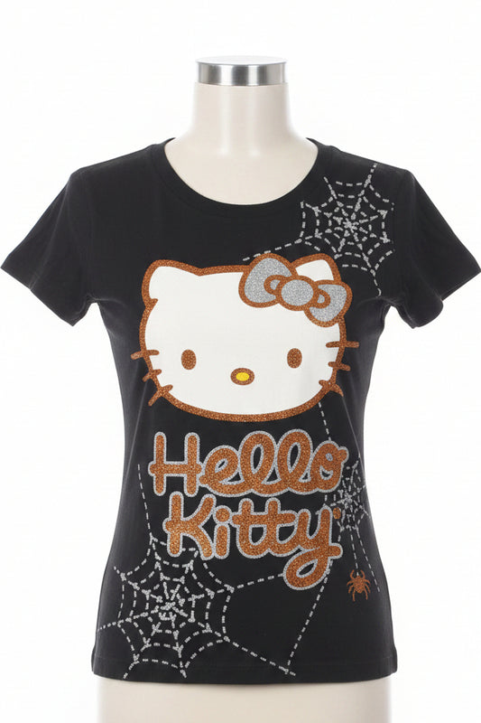 Black Halloween Hello Kitty Shirt, 6 G