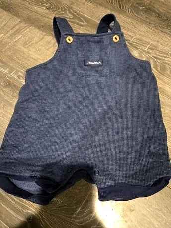 Blue Nautica Bibs, 6M B