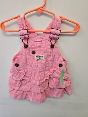 Pink OshKosh Bib Dress, 9M G