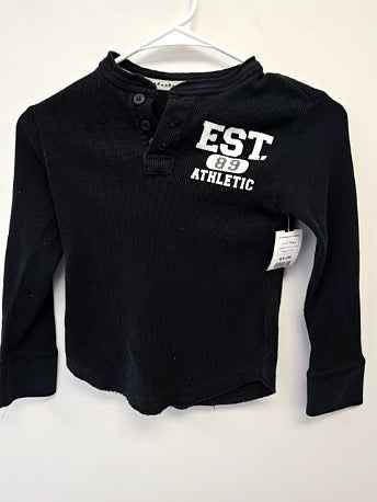 Black Childrens Place Longsleeve Shirt, 5T B