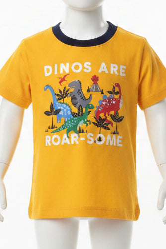 Yellow/blue w/ dinosaur Childrens Place 2 piece PJS, 9M B