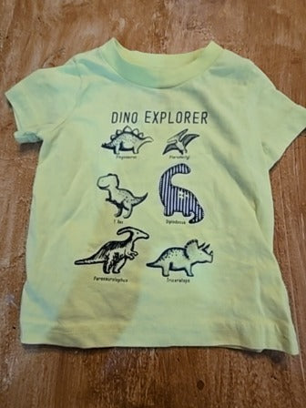 Green Just one you Dino explorer shirt, 12M B