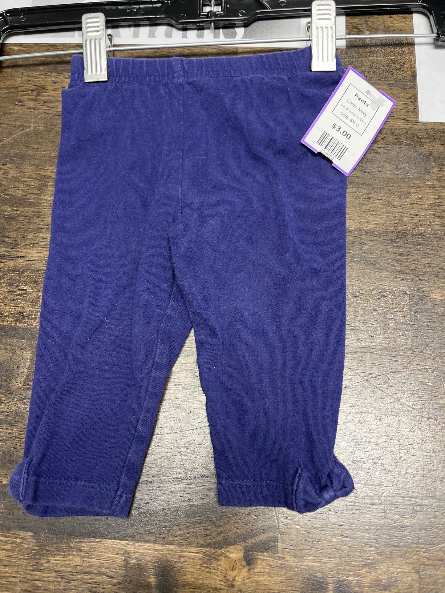 Navy Jumping Bean Pants, 6M G