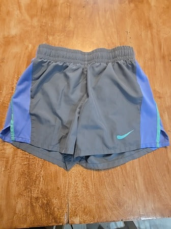 Grey/purple/green Nike Shorts, 8 G