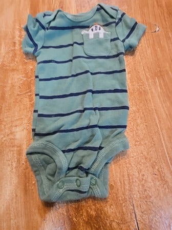 Green/stripe Just one you Dinosaur onesie, NB B
