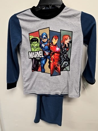Blue/Grey Avengers Pjs, 6 B