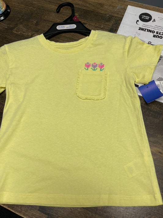 Yellow 365 kids Tulip Pocket Tshirt, 6 G