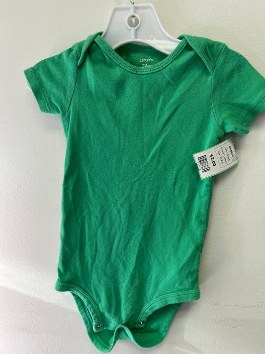 Green Carters onesie, 24M B